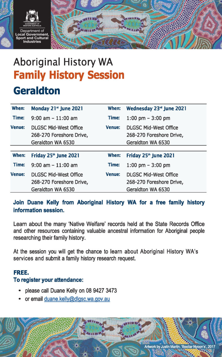 YMAC – Aboriginal History Western Australia – Family History ...